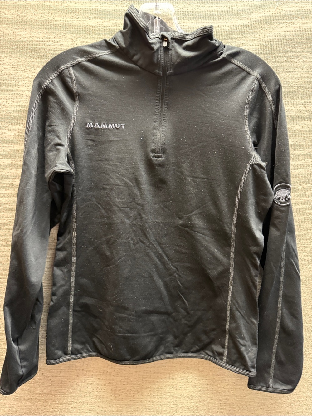 Mammut Black Quarter-Zip Technical Top